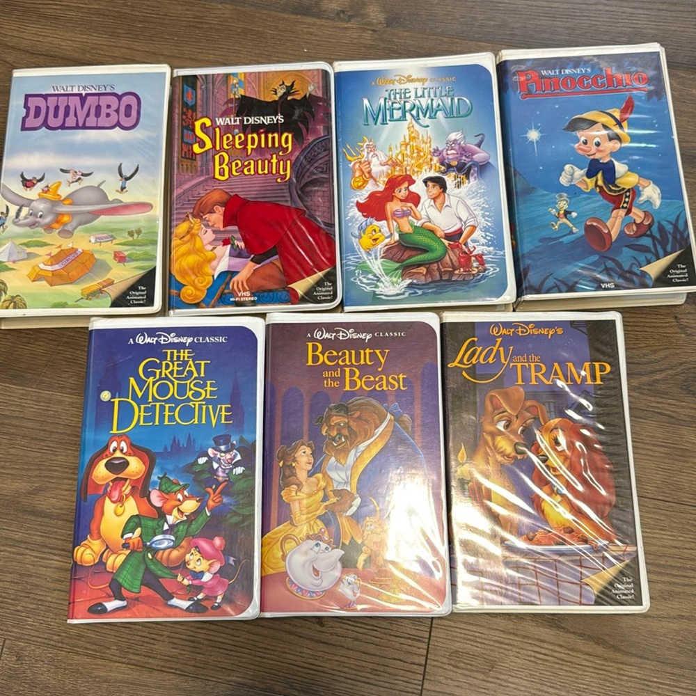 Lot of 7 Disney the classics VHS RARE